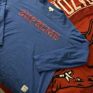 Longsleeve Blue/Paisley Supreme Tee